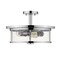Z-Lite Savannah 3 Light Semi Flush Mount, Chrome & Clear 462SF16-CH - alternate 7